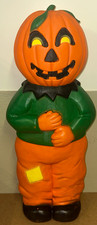 Vintage Don Featherstone Halloween Blow Mold Pumpkin Faced Scarecrow (No Sign) picture