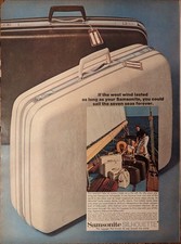 Samsonite Silhouette Luggage Vintage 1968 Folio Travel Print Ad picture