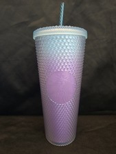 Starbucks Summer Purple Rain Blue Ombre Venti Studded Tumbler Cold Cup 24oz picture