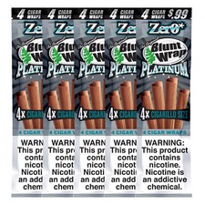 Double Platinum Wraps zero UNFLAVORED Pre-Priced .99 each (5 Pouches, 20 Wraps) picture