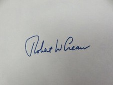 ROBERT W. CREAMER (SPORTS WRITER & EDITOR) AUTOGRAPH picture