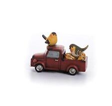 Transpac Imports Resin Birds On Truck Figurines Red  picture