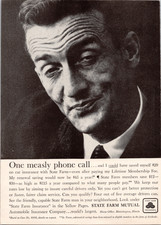 1959 State Farm Sergeant's Vintage Magazine Ad Original Print Page picture