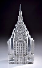 Pottery Barn Chrysler Building New York Art Deco Cast Metal Sculpture Rare Large picture