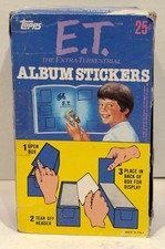 1982 E.T. The Extra Terrestrial Album Sticker Box 100 Packs Sealed Topps Panini picture