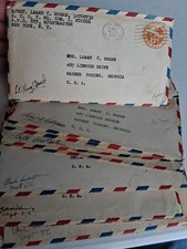 vintage WW2 Paris France Love Letters Sgt Hogan To His Wife In Ga 1944-1945 picture