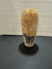 Vintage Hand Carved Soapstone Vase 8