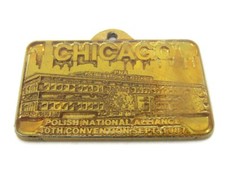 Vintage 1987 Polish National Alliance PNA 40th Convention Pendant Chicago Medal picture