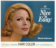 VTG 1968 MISS CLAIROL NICE 'N EASY SHADE SELECTOR HAIR COLOR JUST SHAMPOOS IN picture