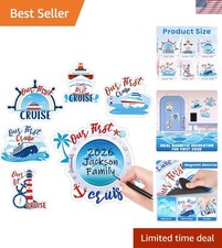 6PCS Large Cruise Door Decorations - First Cruise Magnets, Ship Anchor and Re... picture