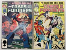 The Transformers #1 and #2, 1984 Limited Series Marvel Comics picture