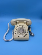 Vintage ITT Rotary Desk Phone Beige Untested with Cord picture