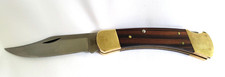 Vtg 1970s Two Dot Buck 110 Fixed Blade Knife Excellent Condition Beautiful Wood picture