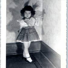c1940s Cute Girl Valentine Heart Apron Dress 4.5