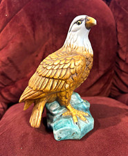 Vintage Ceramic Bald Eagle Figurine 7.5