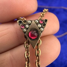 Vintage CAM&CO Gold Filled Watch Chain Slider 48” READ picture