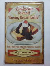 Whitworth's Dimestore Lunch 16 x10 Ohio Wholesale Rustic Retro Metal Signs 27933 picture