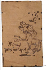 ANTIQUE LEATHER Postcard       