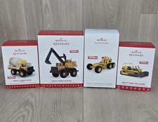 Hallmark Keepsake Tonka Truck Toys Ornament Lot of 4 2015-18 Bulldozer Grader picture