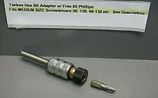Yankee Screwdriver Hex Bit Adapter #2 Phillips No. 2 Fits Stanley 30 130 68-130  picture