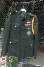 WWII ERA USMC Colonels Blue Uniform - Aide to an Admiral-Sterling badges picture