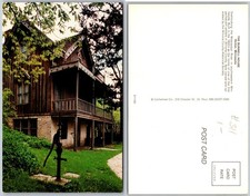 Charles Lindbergh House Exterior Pump Postcard picture