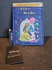  Loungefly Disney Her universe Beauty And The Beast Cardholder blue andgold NWT picture