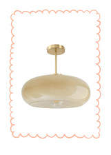 vintage semiflush milk glass light picture