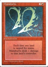 MTG Magic The Gathering Manabarbs 4th Edition See Scan picture