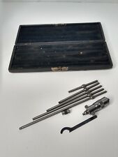 Vintage L. S.  Starrett Inside Micrometer Set Machinist Tools USA Antique W Box picture