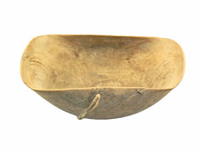 VINTAGE TURKANA TRADITIONAL HAND-CARVED WOODEN UTILITY BOWL (ATERE) - KENYA picture