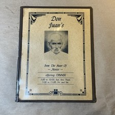 Vintage Menu Don Juan’s Heart Of Mexico Restaurant As Is INV-AA24 picture