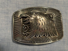 Sterling spectacular Eagle buckle by Thomas Singer lightly worn 3 3/4