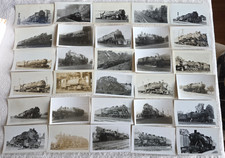 C. 1940s Delaware Lackawanna & Western RR Steam Locomotive Photo lot of 30 picture