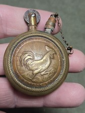 Old Vintage Rare WWI French Brass Trench Art Petrol Wick Lighter Navy Artillery picture