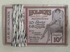 J.W.W. Holdens Silk Stocking Mending Outfit - Early 1900s picture