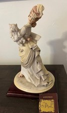 Capodimonte B. Merli Lady with Dog Porcelain Figurine w/authenticity leaflet picture