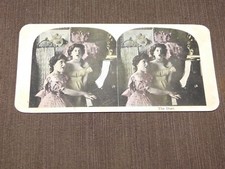 VINTAGE STEREOVIEW STEREOSCOPES CARD FUNNY THE DUET picture
