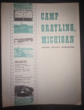 Camp Grayling Michigan Hanson Military Reservation Vintage Manual Paperback picture