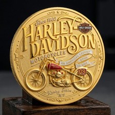 Harley-Davidson Gold Coin Motorcycles Since 1903 American Legend Challenge Medal picture
