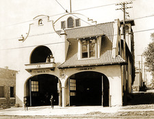 1910 Fire Station Eleven, Los Angeles, CA Old Photo 8.5