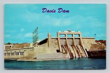 Postcard Davis Dam on Nevada Arizona Border, Vintage Chrome M5 picture