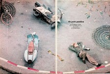 1964 Esquire Magazine Paris Problem Article Print Ad Vespa Scooters France picture