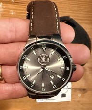Vintage NIB & Working -Starbucks Coffee Co. WRIST WATCH with Leather Band (33mm) picture