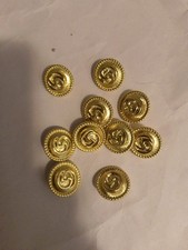 SET OF 10 GUCCI BUTTONS GG  Vintage ROUND 20 Mm  picture
