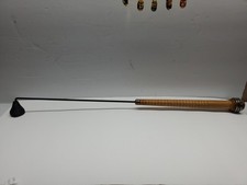 Vintage Wood & Metal Industrial 18 Inch Candle Snuffer Silver Brass Black Metal picture