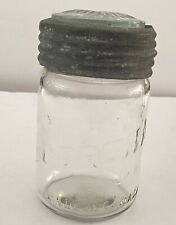 Vintage CORONA Canada Glass Canning Jar w/ Zinc & Glass Lid Insert picture