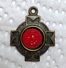 Antique  Reliquary  Relic  St. FRANCESCO Assisi Medal Tella Tomba picture