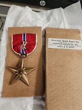 WW2 BRONZE STAR WITH CLUSTER AND COMABY 