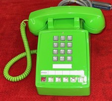 AT&T, Bell System, 2565 LIME GREEN, 1A2 Multi-Line, 6 Button Telephone, Tested picture
